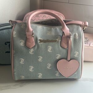 Juicy Couture Pink and bluejean Women's Bag